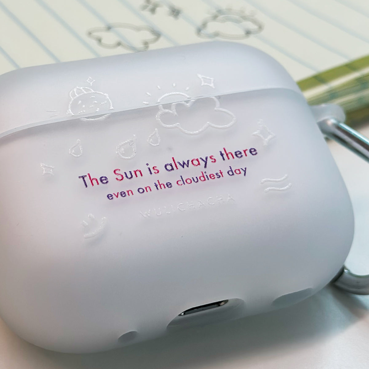 Wulichacha AirPod 2/3/Pro 磨砂耳機保護殼 Doodle Version